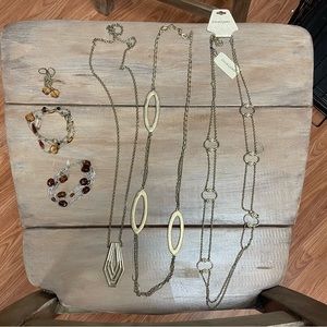 3 Necklaces 2 Bracelets 1 Earrings